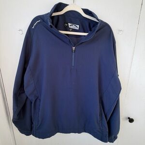 Sun Mountain Windwear Navy 1/4 Zip Pullover Jacket Men’s L Golf Athletic